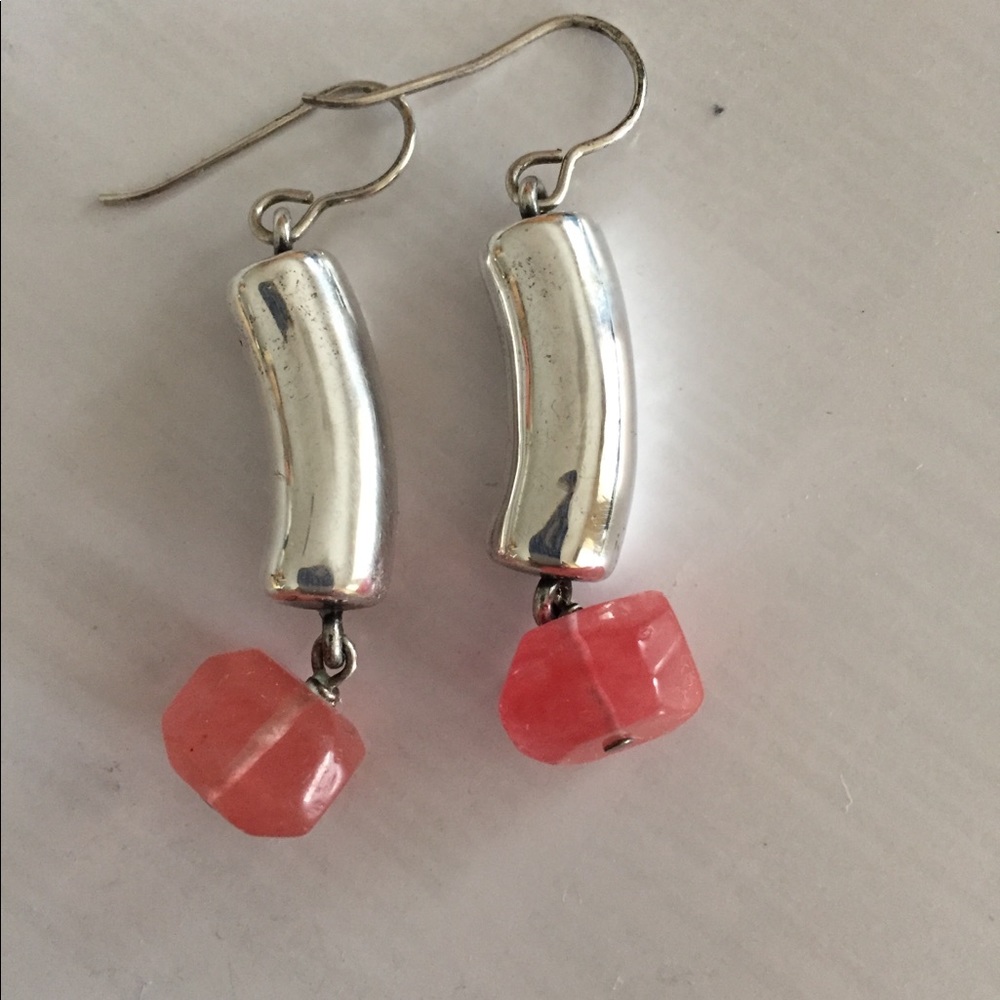 Cynthia Gayle sterling ears with rose drop